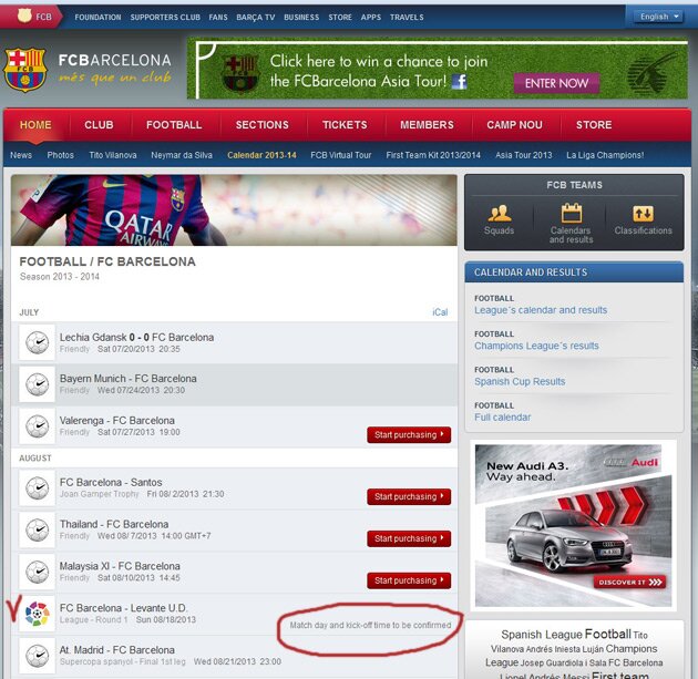 Покупка билетов на ФК Барселона